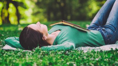 Finding peace and rest in God.